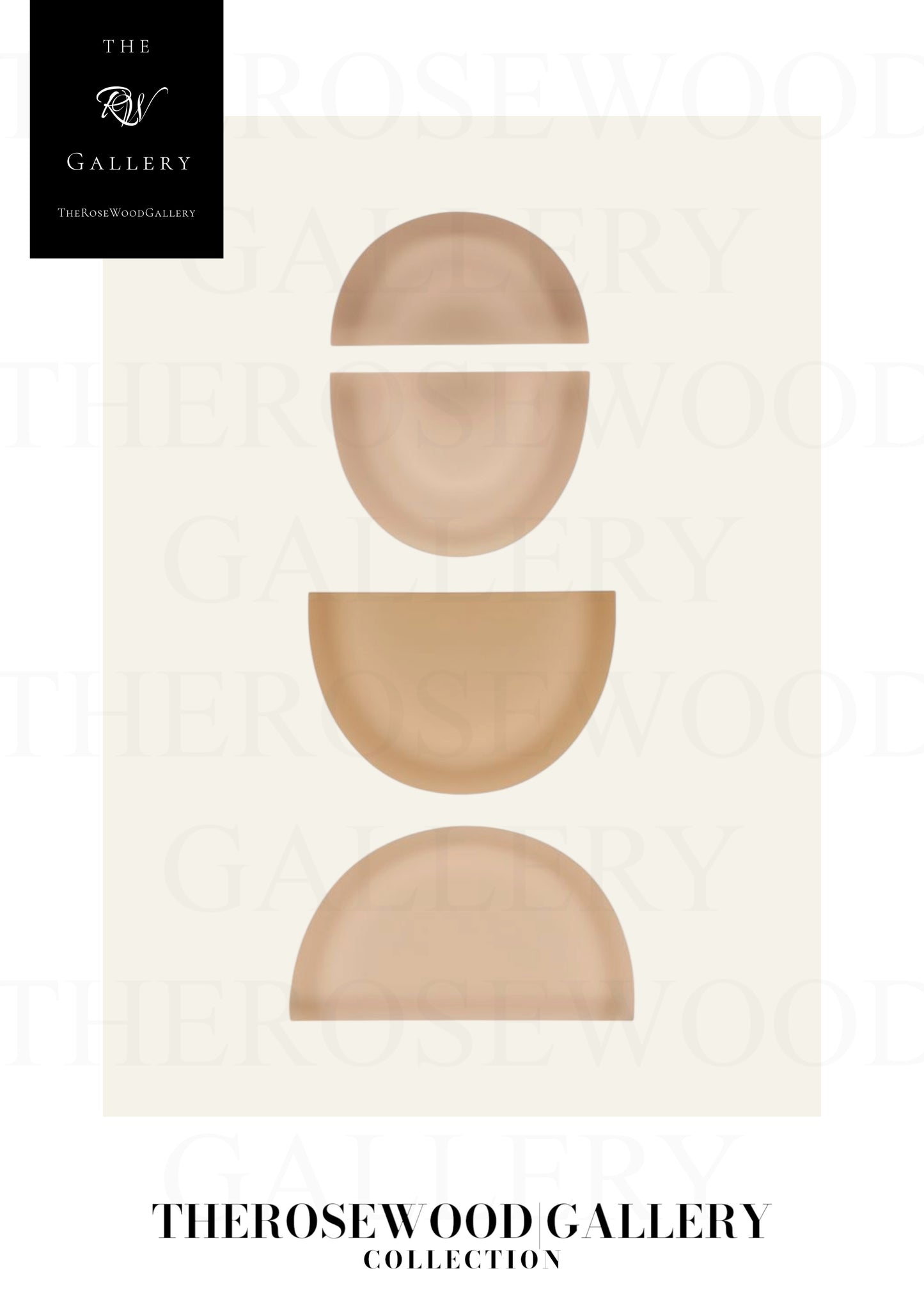 Minimalistische Wandkunstdrucke | Sofort-Download | Warme, neutrale Töne | Dezente kreisförmige Designs | Sanfte Erdfarben | Beige- und Taupe-Palette