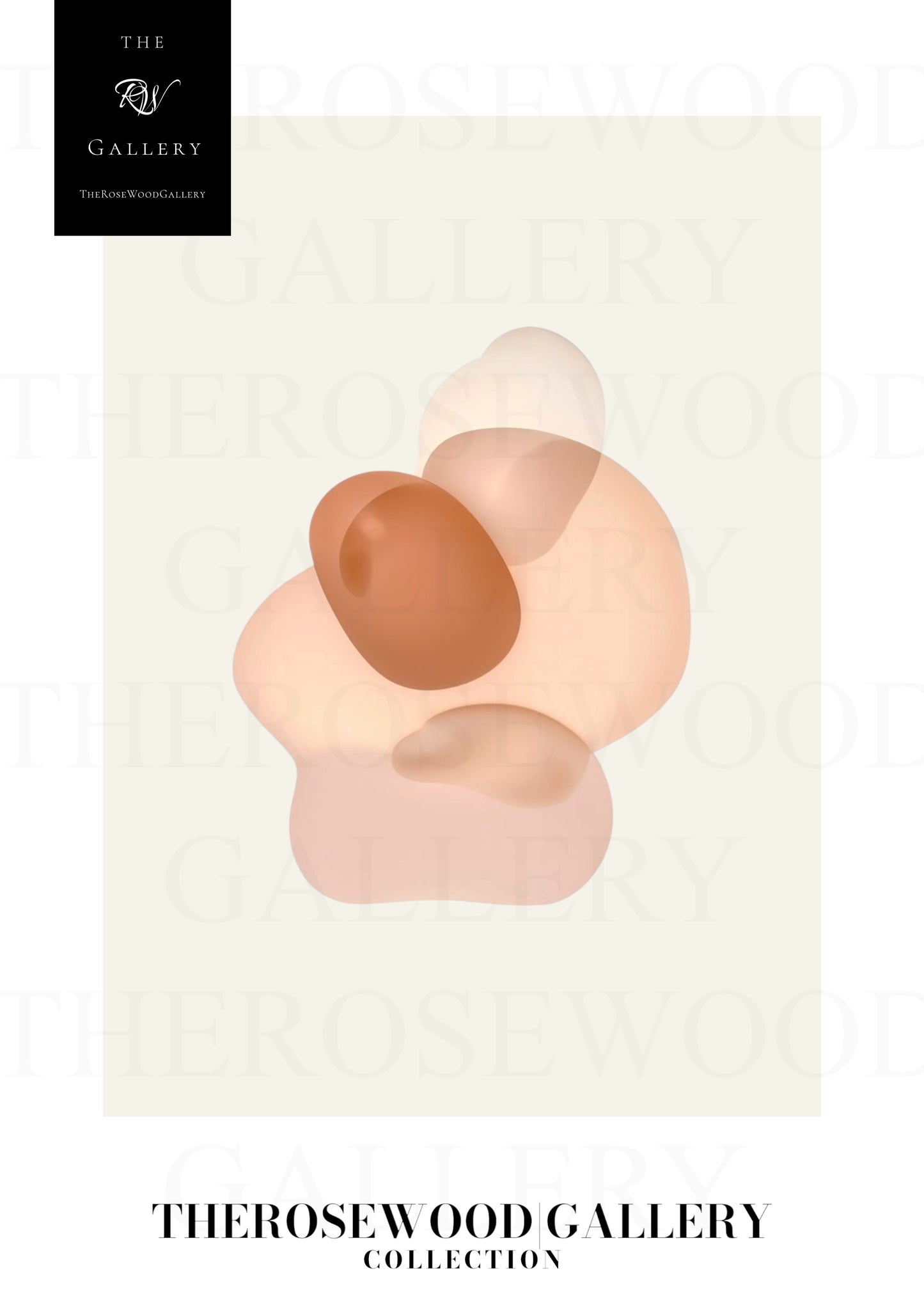 Contemporary Circle Art | Digital Download | Neutral Bedroom Decor | Layered Circular Motifs | Gentle Pastel Palette | Abstract Poster