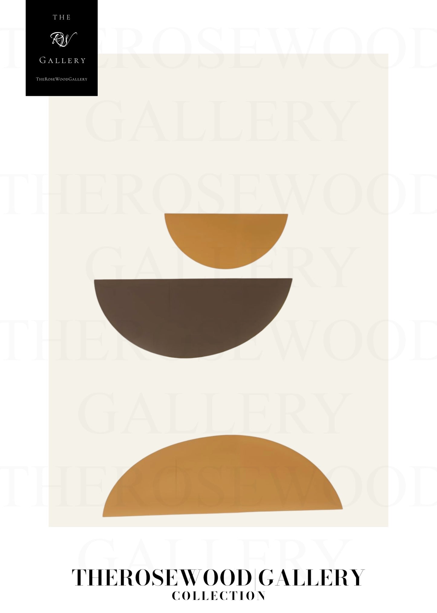Stylish Symmetry Canvas To Print | Digital Contemporary Art | Pale Orange Brun Colors | Artistic Contours | Peaceful Minimalist Room