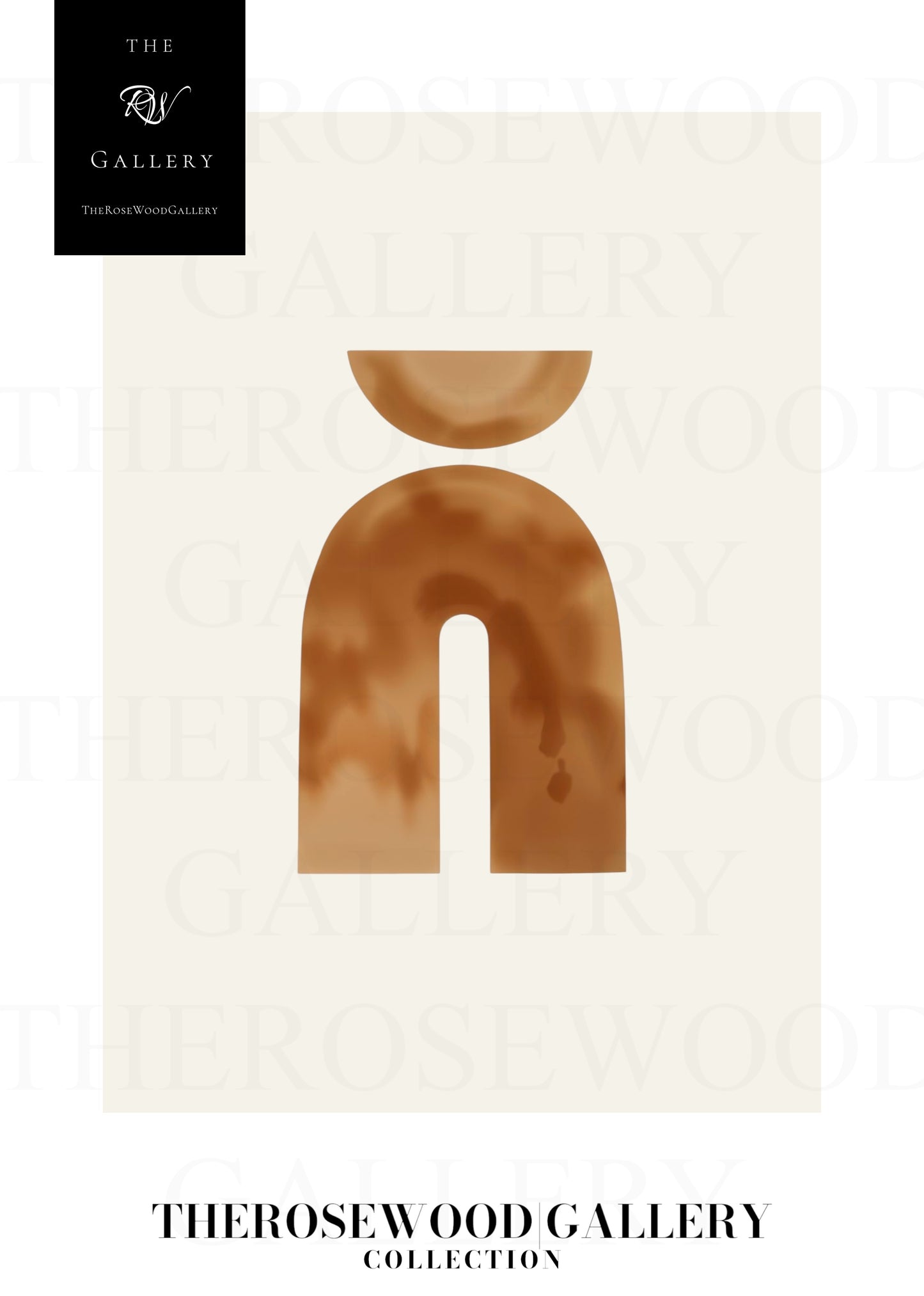 Art mural numérique Modern Balance | Impression haute définition | Tons bronze subtils | Élégance géométrique artistique | Décoration minimaliste