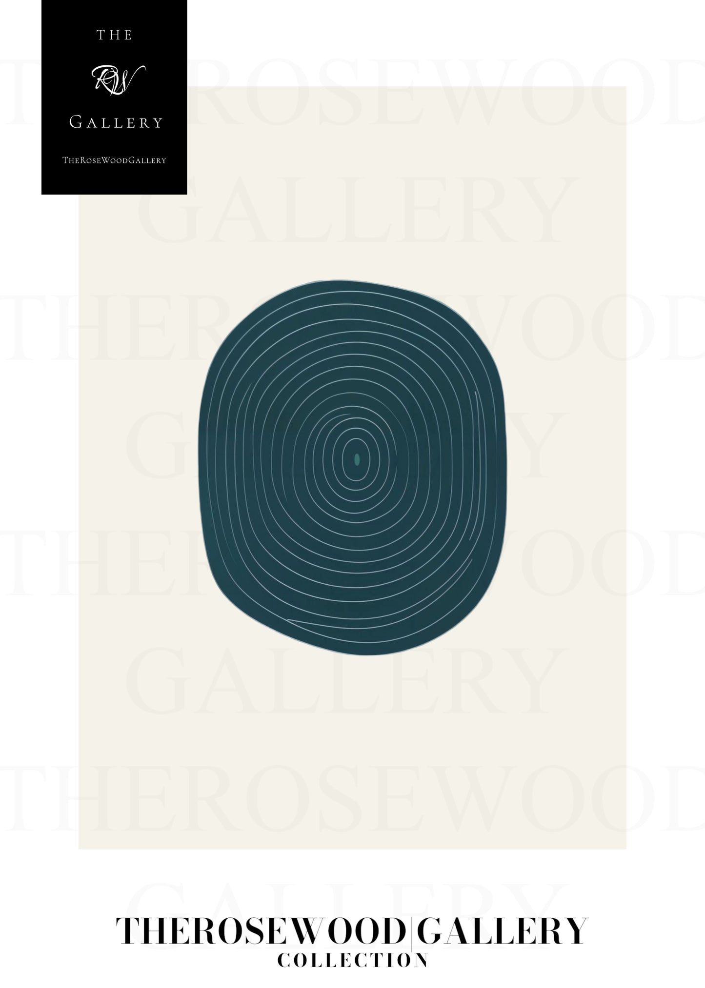 High Definition Printable Art | Contemporary Design | Dark Turquoise | Cercle Minimalism | Serene Wall Decor