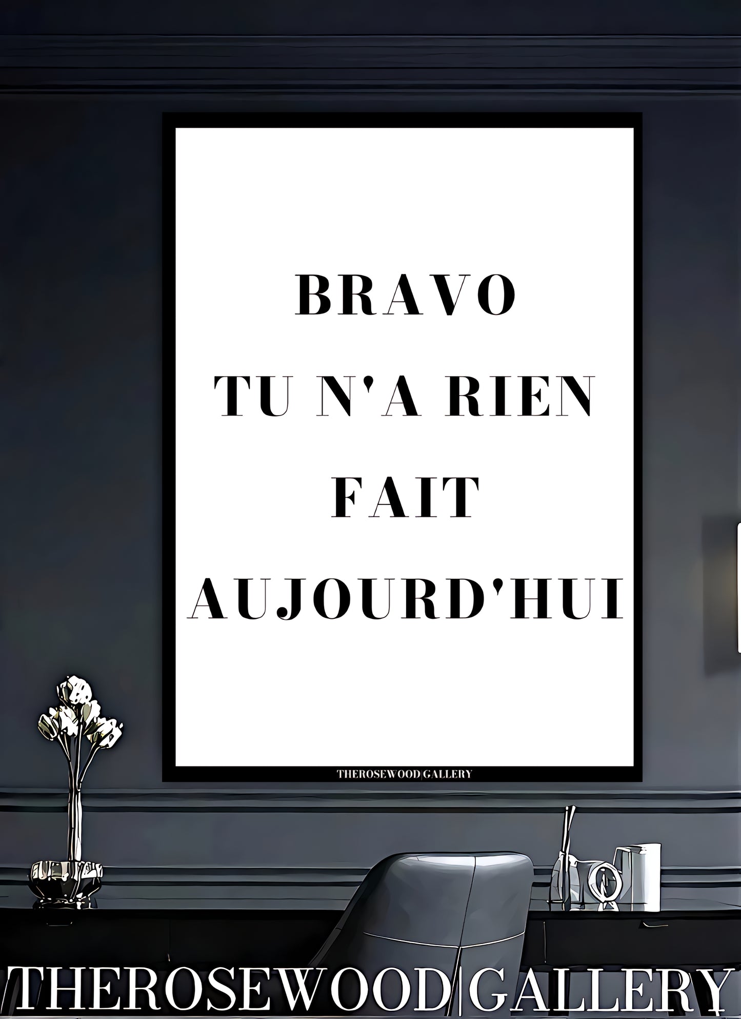 Inspirational Minimalist Print | Digital Wall Art | Monochrome Simplicity | Modern Office Accent | Motivational Decor