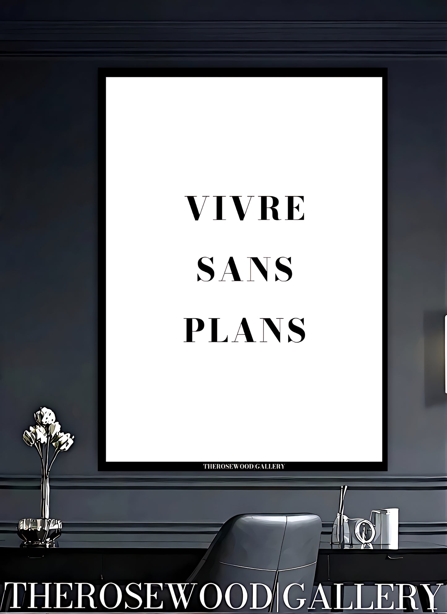 Quote Poster | Contemporary Digital Download | Black & White Aesthetic | Minimalist Typography | Workspace Art