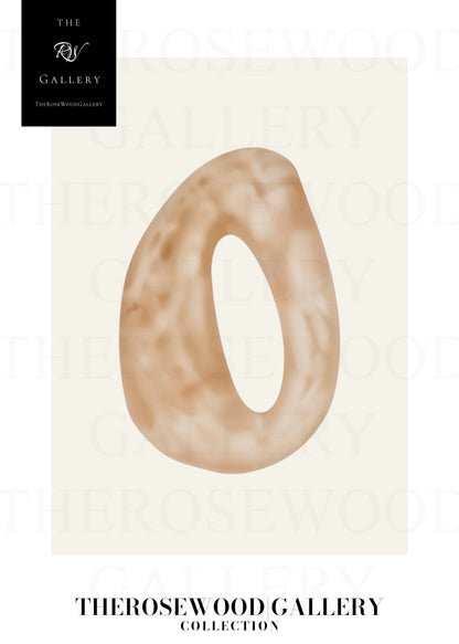 Affiche numérique minimaliste | Téléchargement instantané | Fond neutre et chaleureux | Formes circulaires abstraites | Tons terreux doux | Palette de couleurs beige taupe