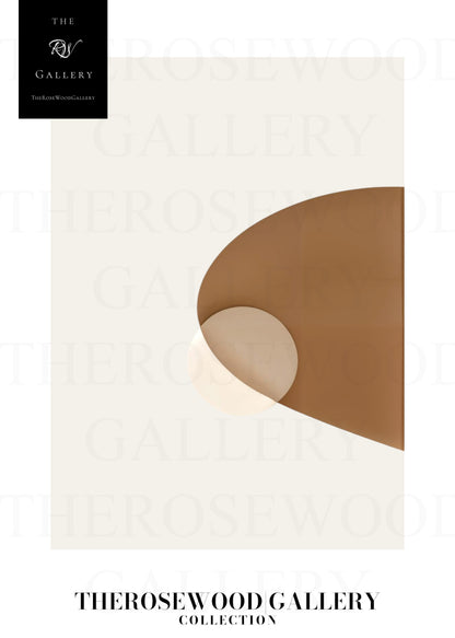 Impression minimaliste vintage beige-taupe | Décoration murale numérique instantanée | Décoration d'intérieur neutre | Motif circulaire moderne | Tons terreux imprimables | Affiche abstraite minimaliste
