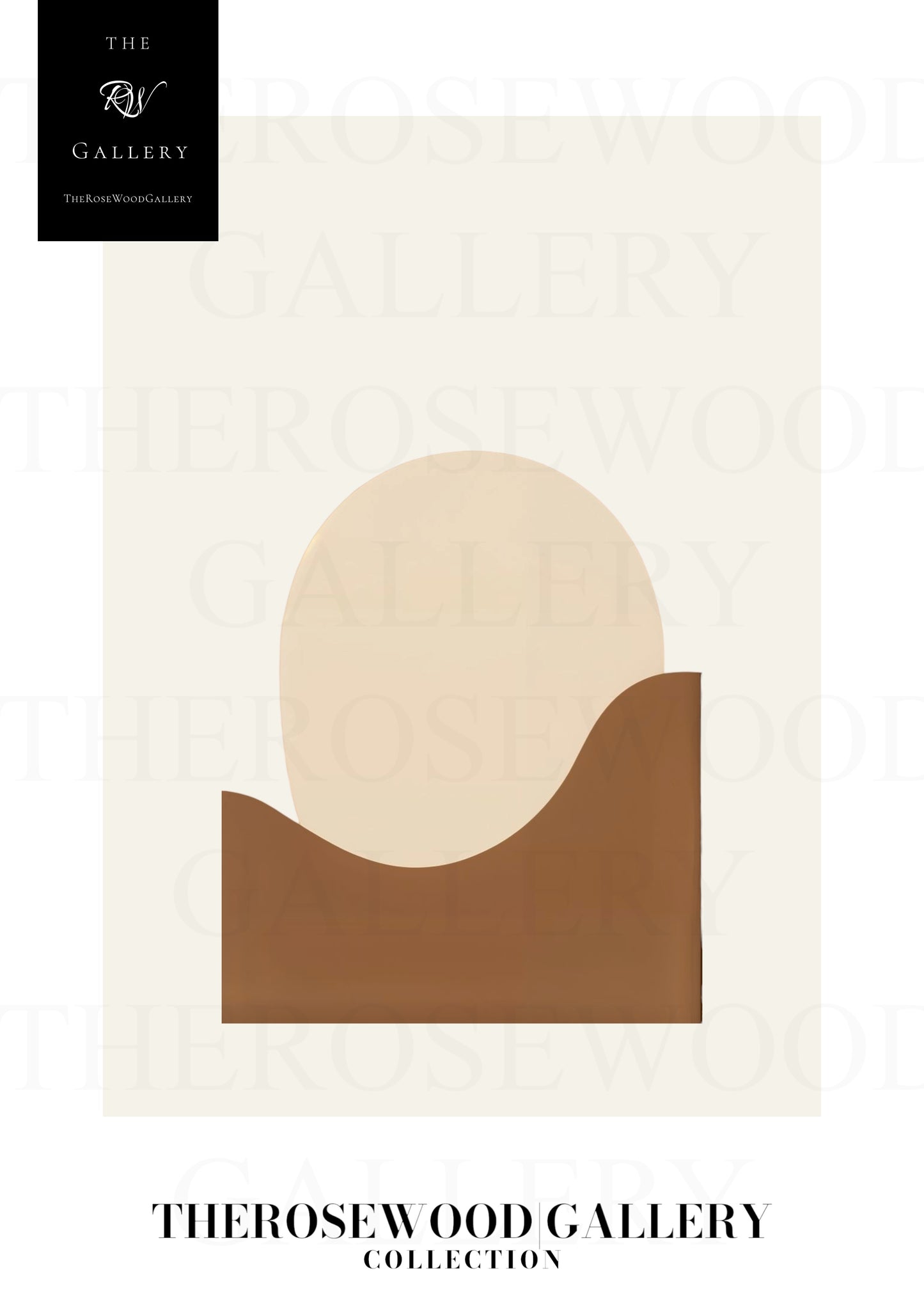 Cream & Sand Minimalist Print | Digital Wall Art Download | Neutral Modern Decor | Abstract Circle Design | Soft Earth-Inspired Printable | Minimal Poster