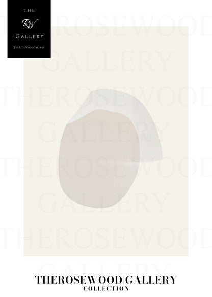 Impression minimaliste gris discret | Téléchargement numérique instantané | Décorations d'intérieur neutres | Motif circulaire moderne | Affiche abstraite