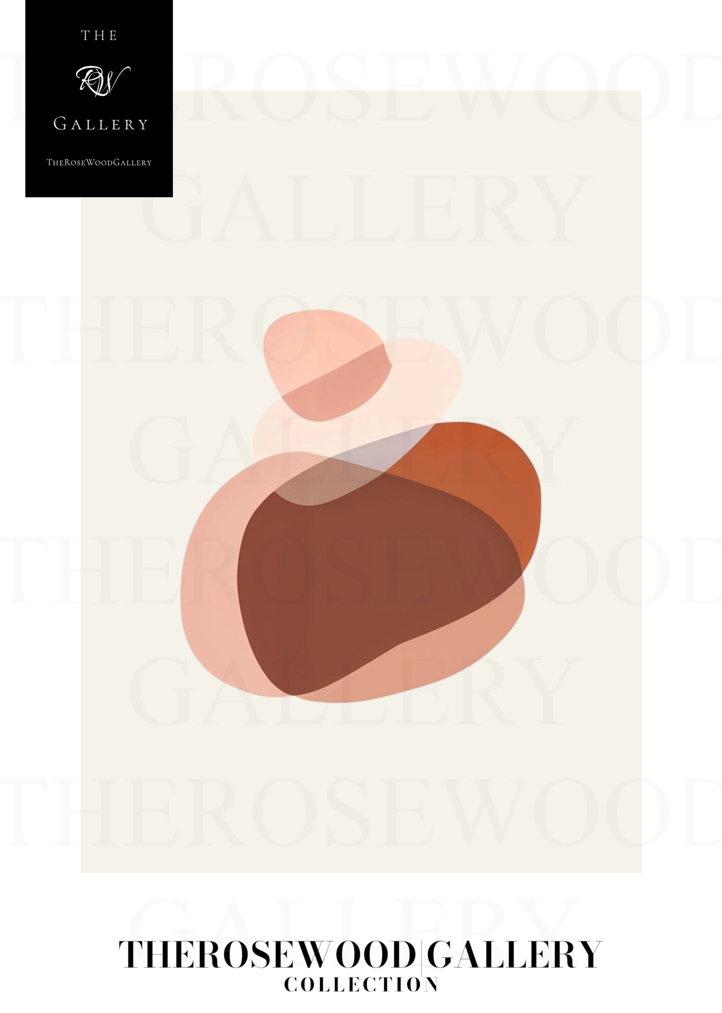 Contemporary Minimalist Line Art Print | Instant Digital Download | Abstract Cercle Illustration | Warm Terracotta Palette | Modern Home Poster