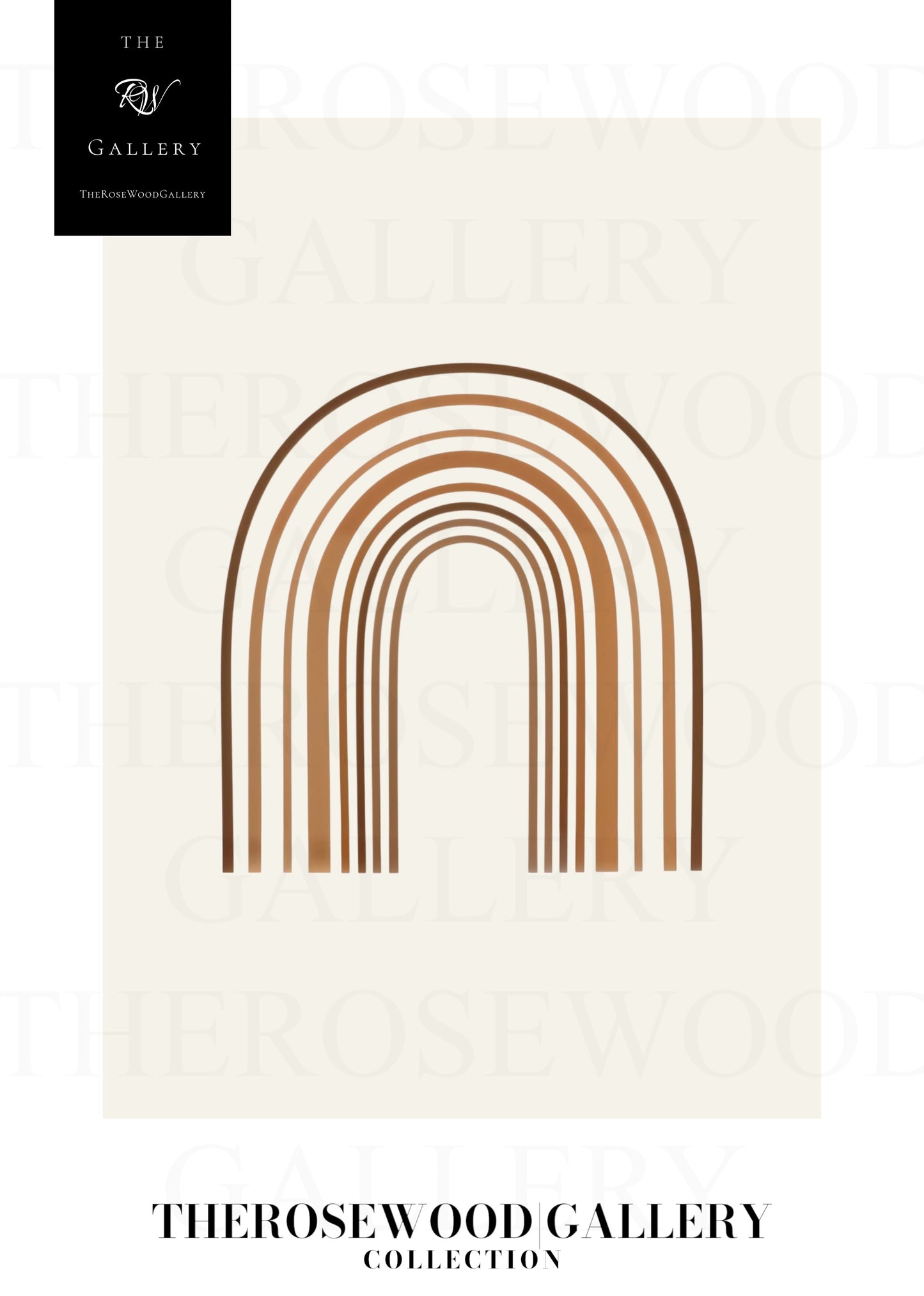 Art minimaliste en arc | Art numérique à télécharger instantanément | Décoration neutre pour la maison et le bureau | Nuances de brun chaud | Affiche moderne et chic