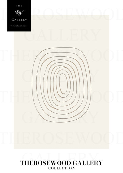Minimalist Drawing Digital Print | Instant Office Art Download | Neutral Abstract Decor | Fine Line Design | Beige Modern Art Poster