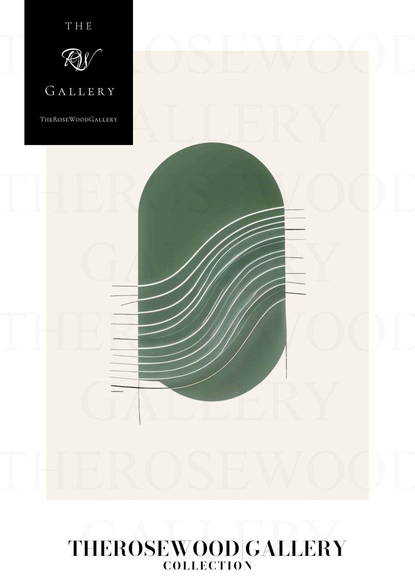 Art mural abstrait minimaliste | Téléchargement numérique instantané | Vert neutre | Lignes géométriques | Décoration d'intérieur moderne et élégante.