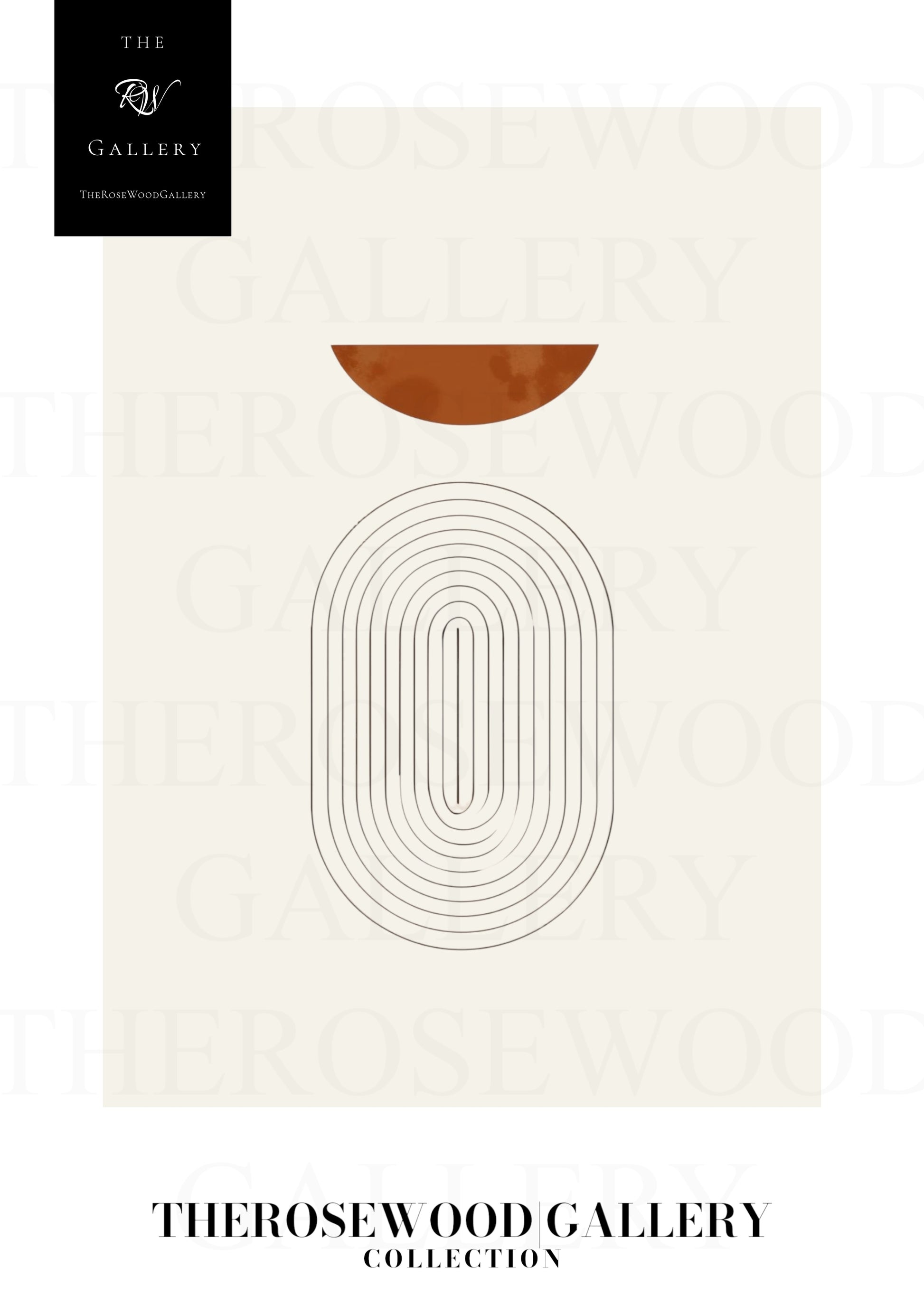 Minimalist Digital Print | Premium Quality Download | Red-Orange | Fine Lines  | Contemporary Geometric Art