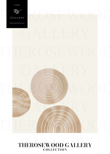 Digital Minimalist Wall Art | Ultra HD Download | Beige Muted Colors | Simple Geometric Patterns | Chic Interior