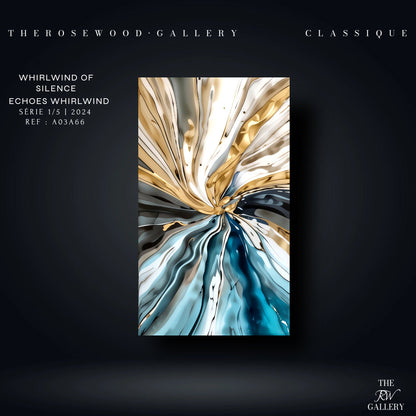 Elegant Navy Blue Shades Cream White Gray Painting Digital Abstract Art Contemporary