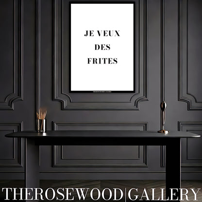 Contemporary typographic poster with an uplifting quote. Minimal design, for home office decor. Printable art.