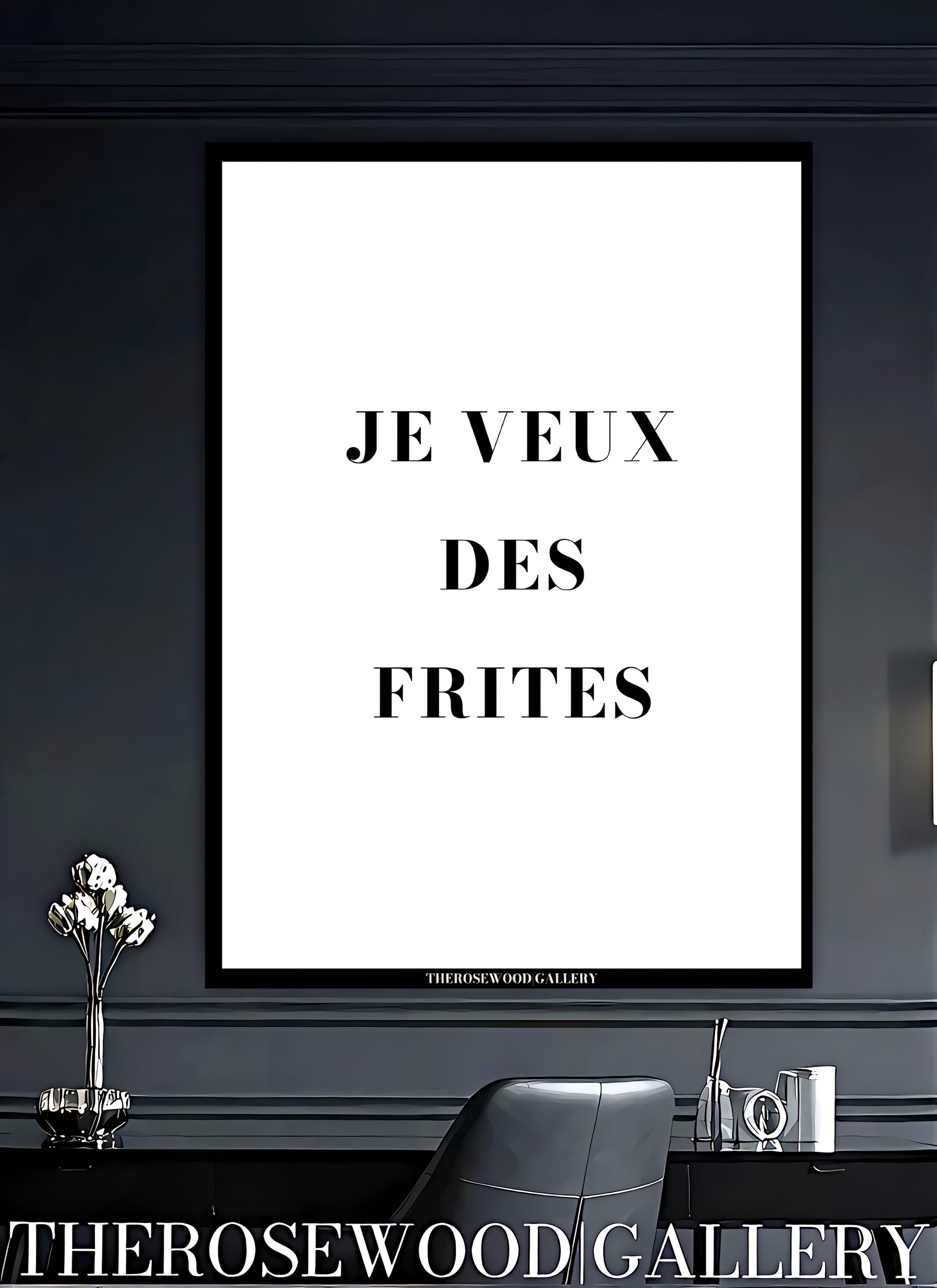 Contemporary typographic wall art. Minimal design quote poster for home office decor. High-quality premium download.