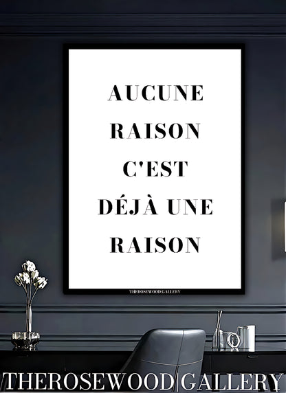 Inspirational modern poster featuring a minimalist black and white abstract art graphic.
