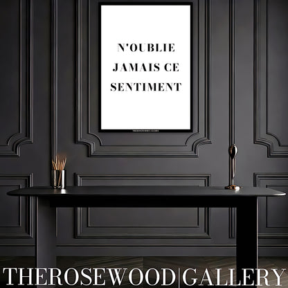 Minimalist art digital download featuring stylish typography in black and white for modern wall decor.