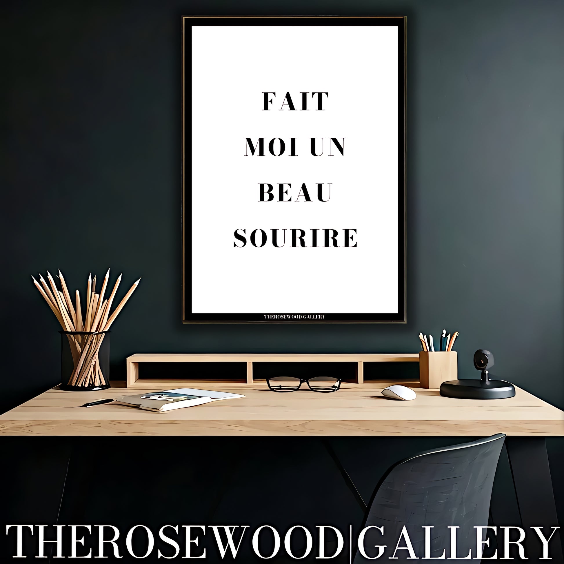 High-resolution digital art featuring a minimalist quote in black typography on a clean white background.