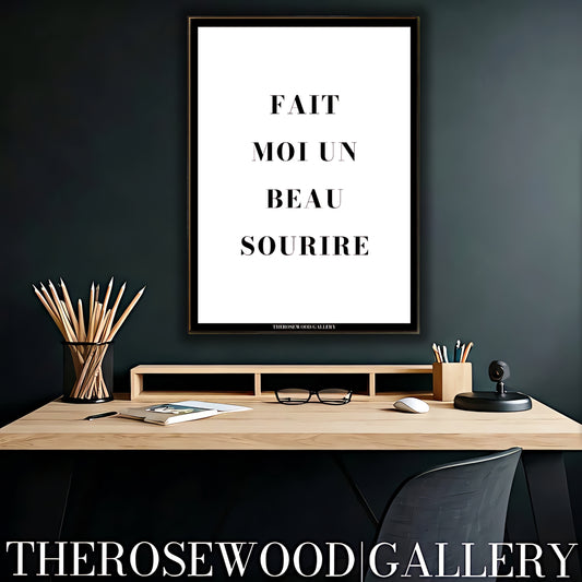 High-resolution digital art featuring a minimalist quote in black typography on a clean white background.