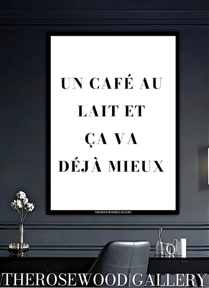Simple contemporary style wall art with a motivational quote. High-quality printable modern calligraphy decor.