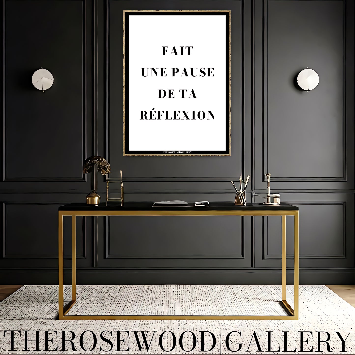 Gallery-quality digital poster with a positive quote. Modern artwork designed in a simple elegant style.