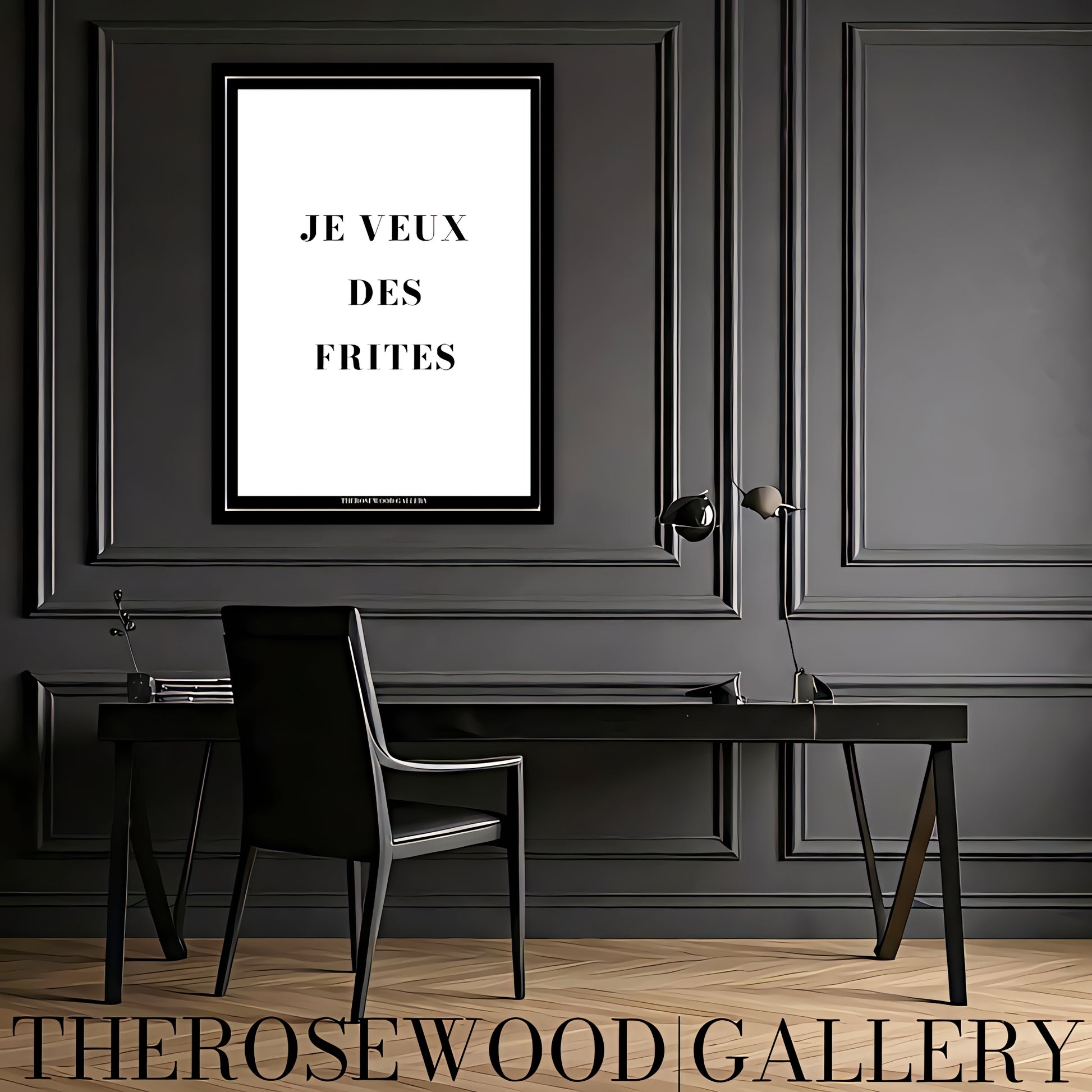 Premium download, Contemporary typographic poster with uplifting quote. Minimal design for modern home office decor.