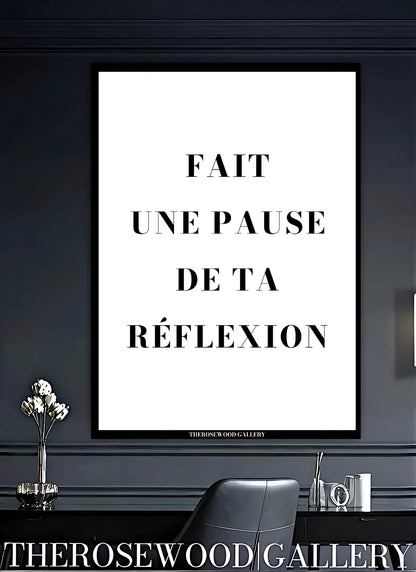 Positive quote wall decor in a simple elegant style. Gallery-quality digital file for printable modern artwork.