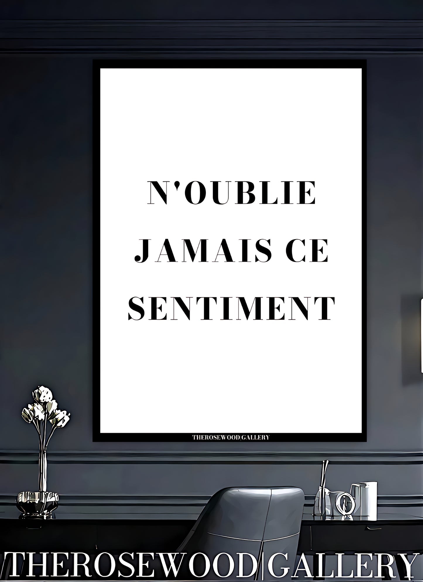 Printable minimalist art with stylish typography in black and white for contemporary wall decor.