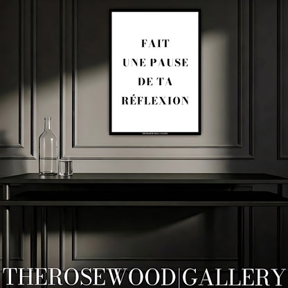 A positive quote displayed in a simple elegant style. Modern artwork available as a gallery-quality digital print.
