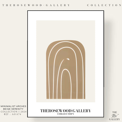 Contemporary Minimal Digital Art | Quick Instant Access | Subtle Neutral Shades | Modern Room Decor | Light Muted Colors | Arc