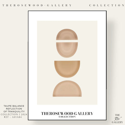 Minimalistische Wandkunstdrucke | Sofort-Download | Warme, neutrale Töne | Dezente kreisförmige Designs | Sanfte Erdfarben | Beige- und Taupe-Palette