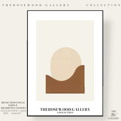 Cream & Sand Minimalist Print | Digital Wall Art Download | Neutral Modern Decor | Abstract Circle Design | Soft Earth-Inspired Printable | Minimal Poster
