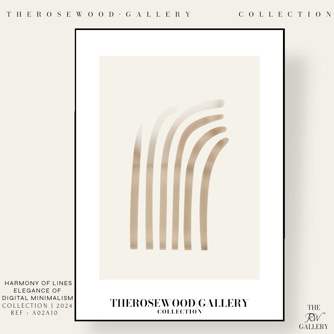 Wandkunst | Digitales Gemälde herunterladen | Neutrales Wohndesign | Moderner abstrakter Bogen | Druckbare gedämpfte Palette | Minimalistisches Poster