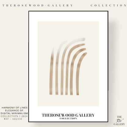 Wandkunst | Digitales Gemälde herunterladen | Neutrales Wohndesign | Moderner abstrakter Bogen | Druckbare gedämpfte Palette | Minimalistisches Poster