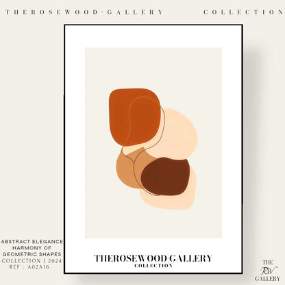 Instant Digital Wall Art | Red-Brick Cream Living Room Decor | Warm Tones Abstract Pattern | Soft Earthy Colors | Modern Print