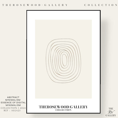 Minimalist Drawing Digital Print | Instant Office Art Download | Neutral Abstract Decor | Fine Line Design | Beige Modern Art Poster