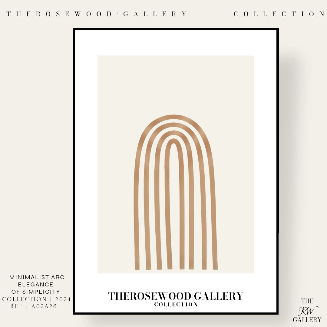 Arc géométrique neutre | Décoration murale à lignes | Art numérique minimaliste | Impression abstraite moderne | Affiche élégante pour la maison