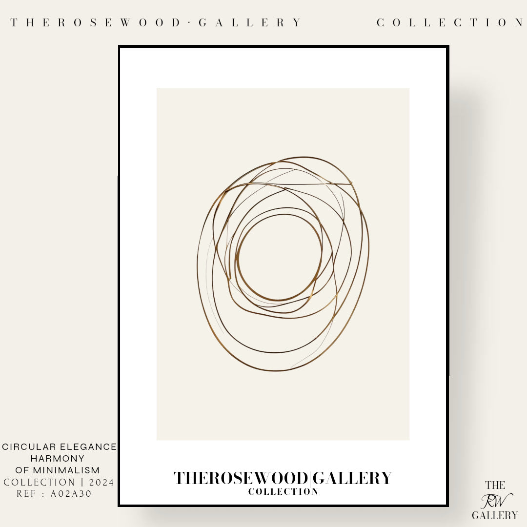 Soft Gold Contours | Modern Lines Abstract Print | Digital Drawing | Home Decor | Beige Tones | Contemporary Wall | Artful Living Space