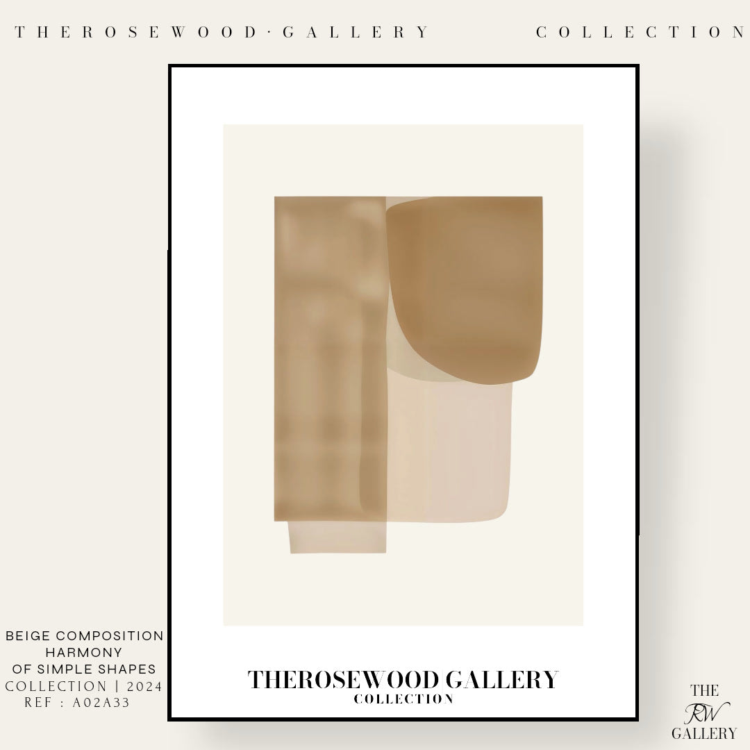 Modern Minimalist Abstract Print | Digital Wall Art | Warm Neutrals | Elegant Composition | Cozy Contemporary Decor