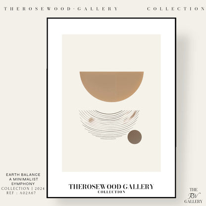 Printable High-Resolution Wall Art | Warm Beige-Ochre & Ivory Palette | Artistic Lines | Subtle Minimalist Touch