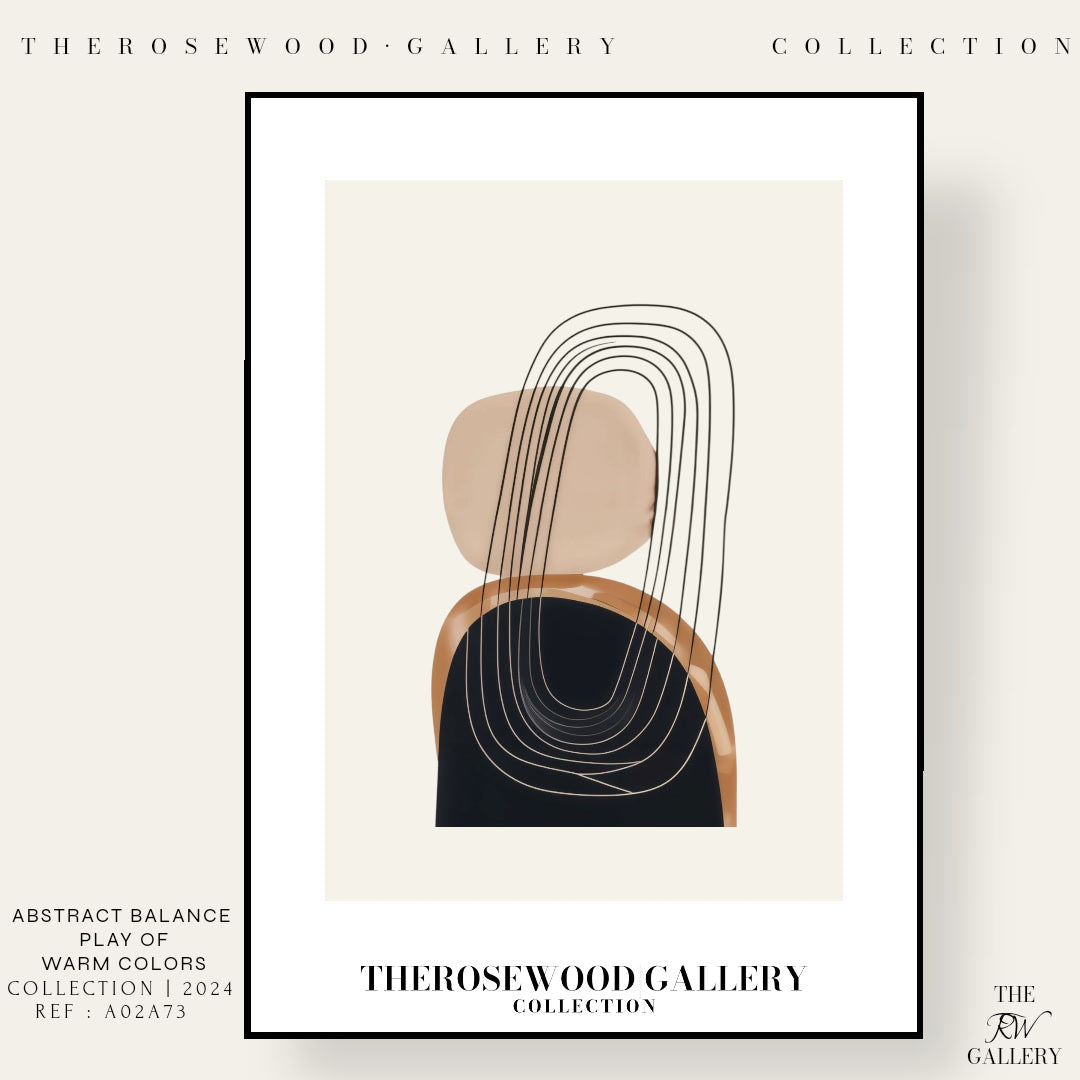 Modern Printable Art Poster | High Definition Download | Subtle Earthy Hues | Geometric Harmony | Cozy Contemporary Wall Art