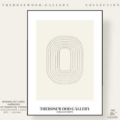 Modern Art Print Download | Ultra HD Quality | Soft Neutral Colors | Structured Line Motif | Chic Wall Decor