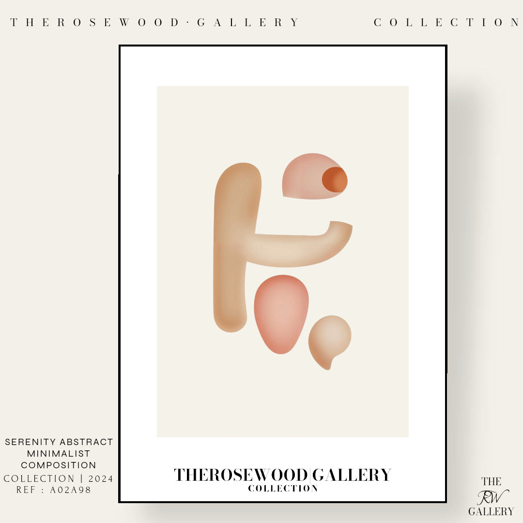 Minimalist Wall Art Print | Crisp Digital Download | Soft Pink Colors | Abstract Circles | Contemporary