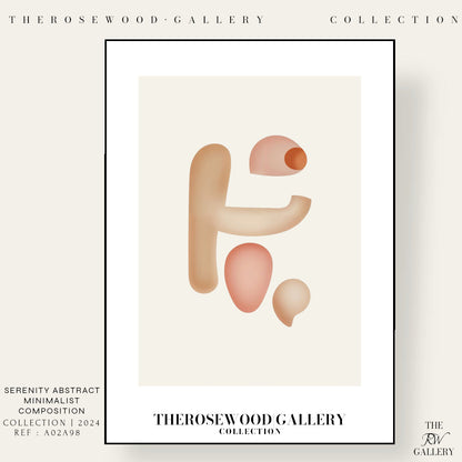 Minimalist Wall Art Print | Crisp Digital Download | Soft Pink Colors | Abstract Circles | Contemporary