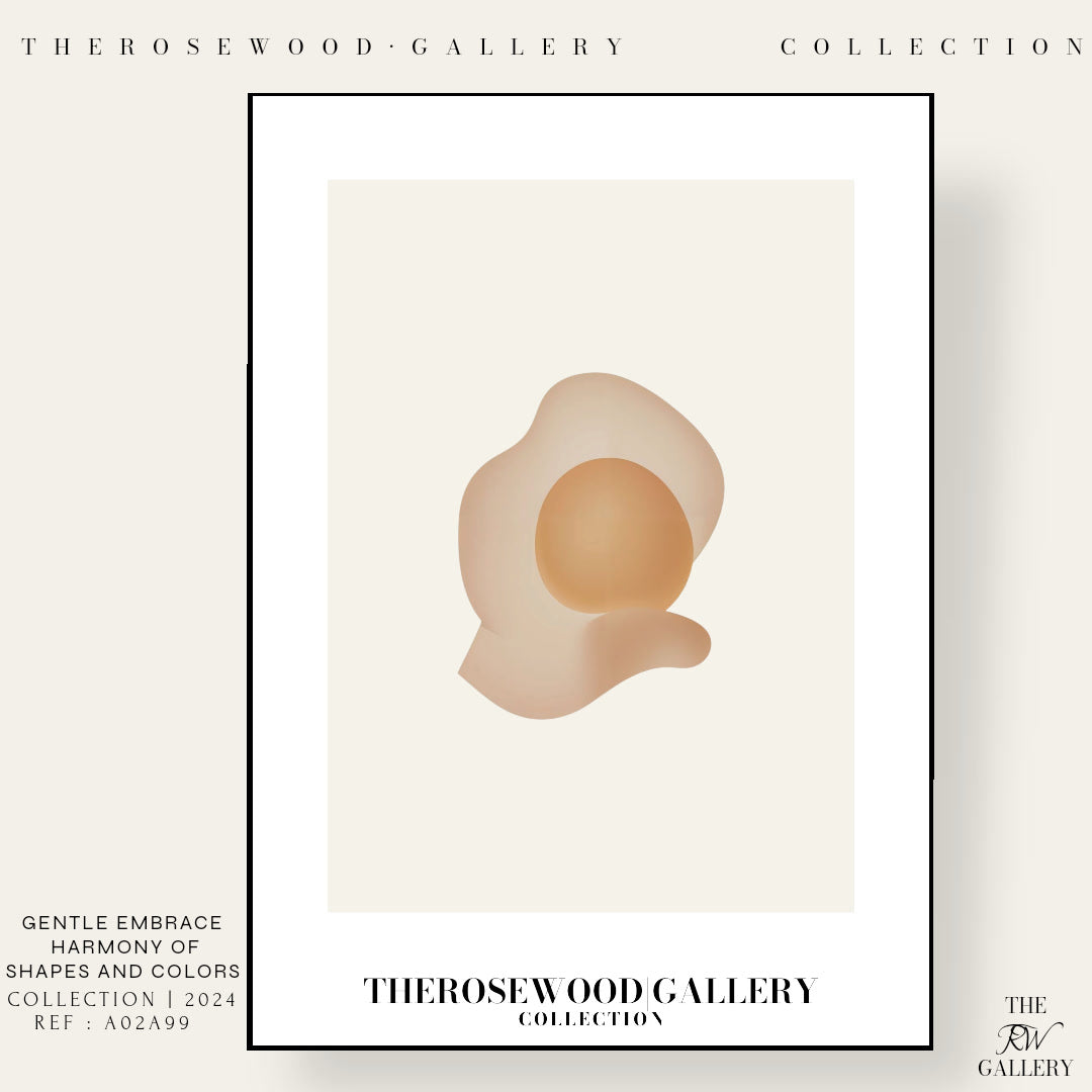 Modern Minimalist Digital Art | High-Quality Download | Beige Muted Tones | Simple Geometric Shapes | Elegant Wall