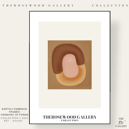 Geometric Minimalist Print | Digital File | Brown Warm Shades |  Abstract Square Art | Home Decor
