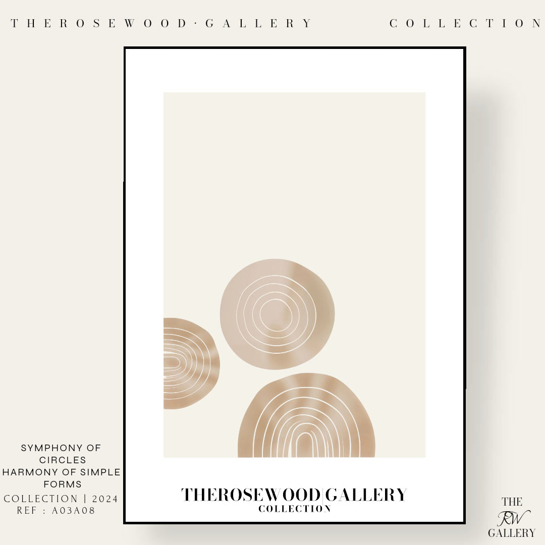 Digital Minimalist Wall Art | Ultra HD Download | Beige Muted Colors | Simple Geometric Patterns | Chic Interior