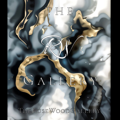 Downloadable Abstract Smoke Art Grey Black Gold Beige Pouring Painting