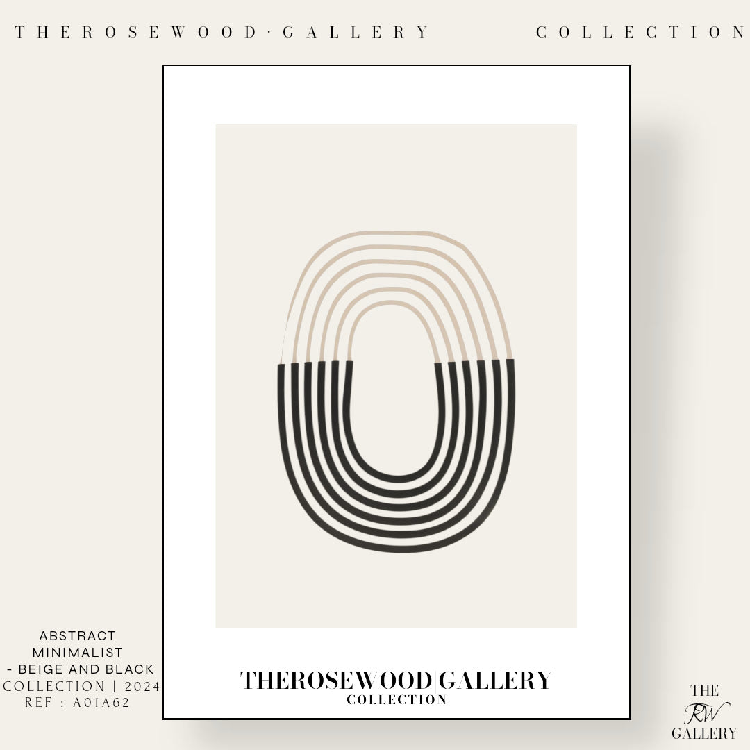 Elegant Neutral Abstract Art | Instant Digital Download | Modern Printable Wall Decor | Black And Beige | Fine Lines